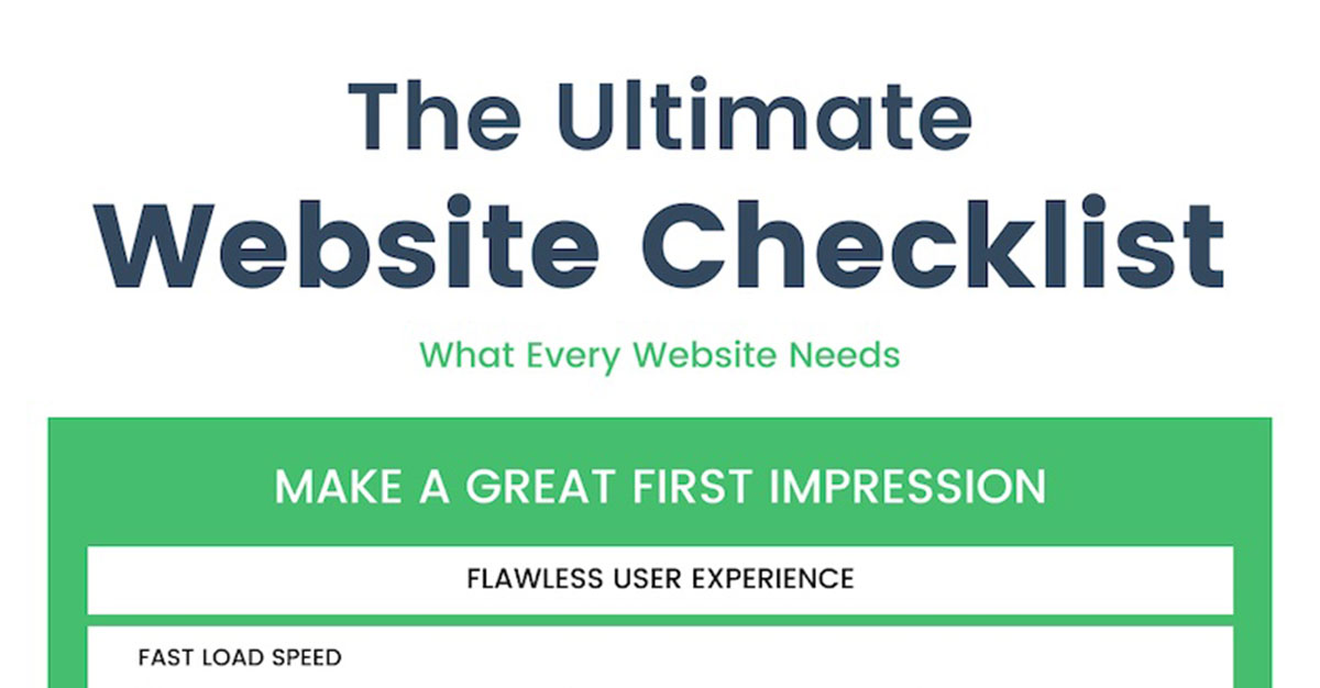 The Ultimate Checklist of What Every Website Needs